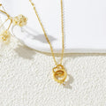 Premium Gold Double Heart Pendant Necklace with 6 Months Color Guarantee | Elegant Women Jewelry – Fashion Uthan