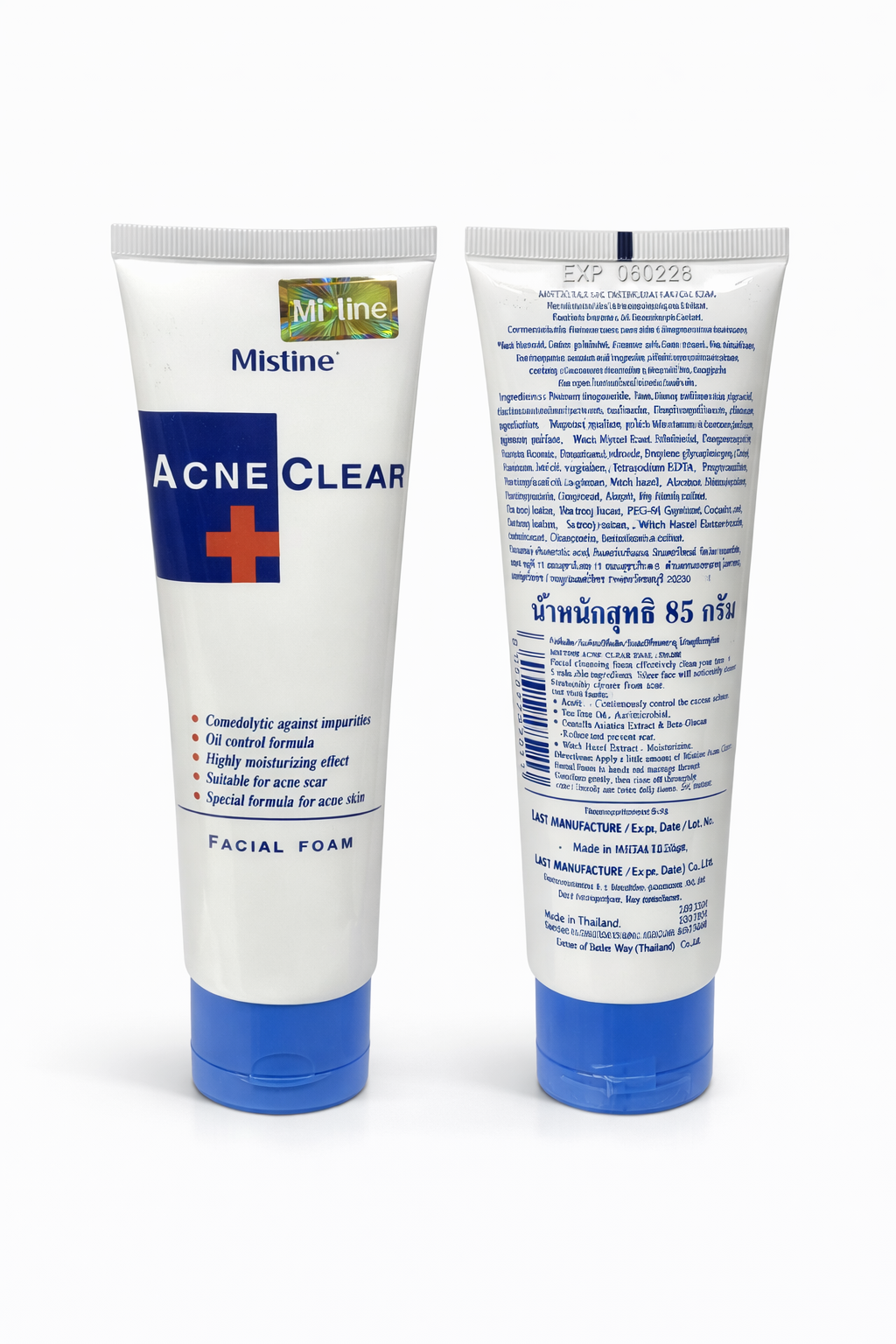 Mistine Acne Clear Facial Foam (85g) - Oil Control & Acne Care Face Wash