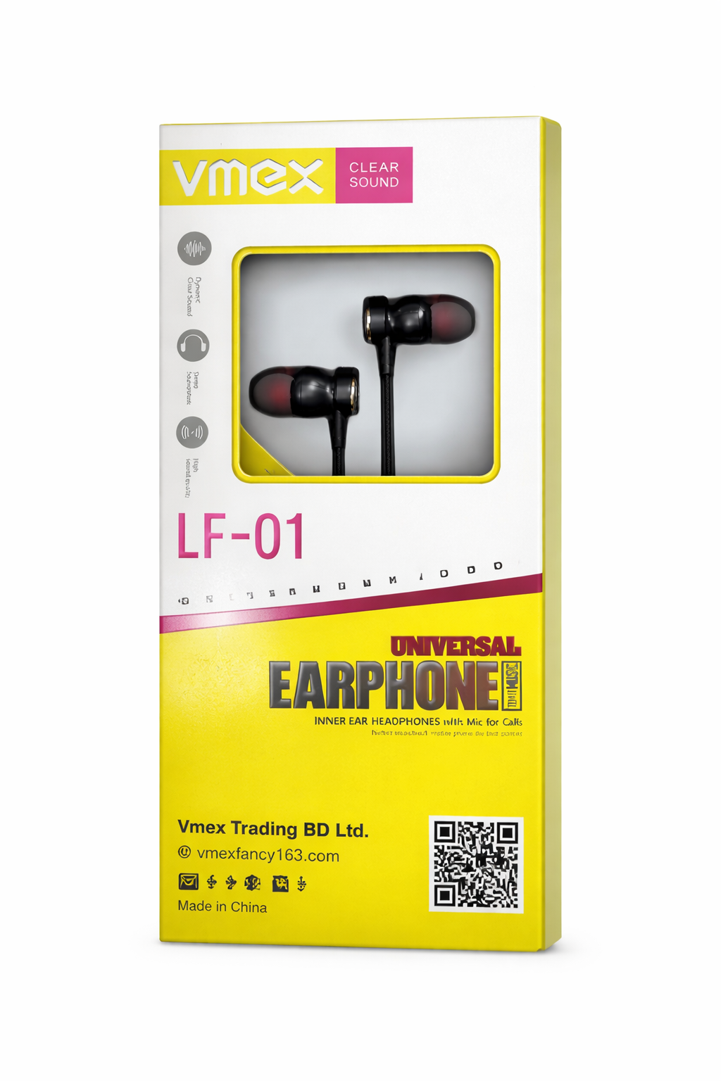 Vmex LF-01 Universal Earphone with Mic (Clear Sound)