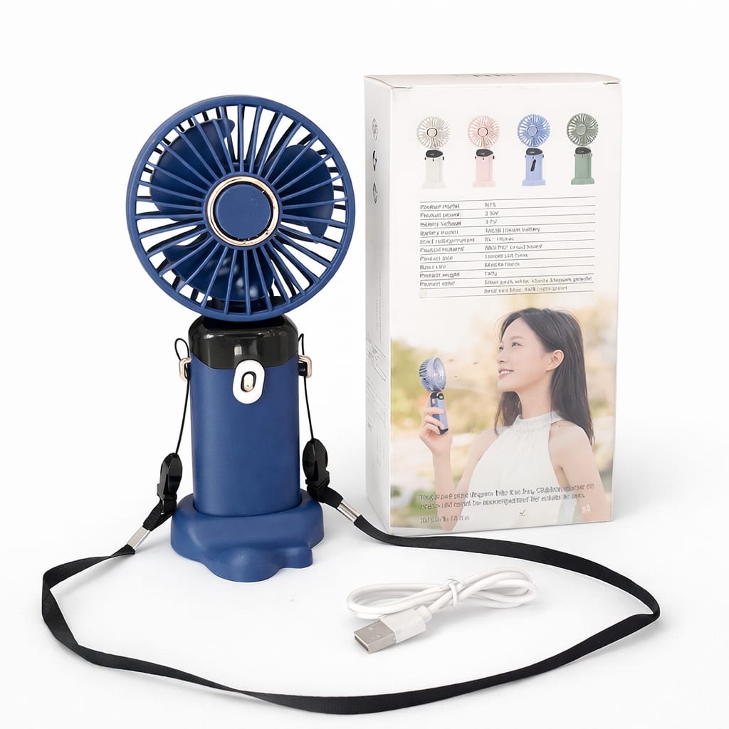 Rechargeable Portable Mini Handheld Fan with 3 Speed & Type-C Charging