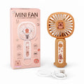 Cute Rechargeable Mini Handheld Fan – Portable USB Cooling Fan