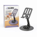 360° Adjustable Alloy Phone Stand – Stable Desktop Mobile Holder